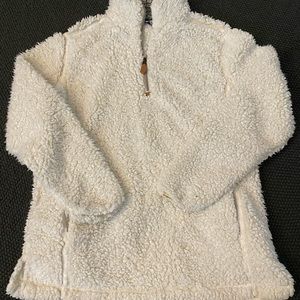 Women’s White Sherpa Jacket